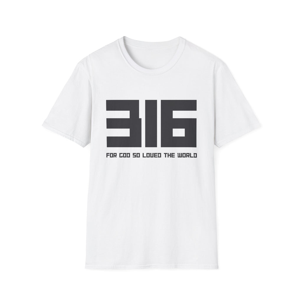 316 Box Letter T‑Shirt