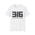 316 Box Letter T‑Shirt