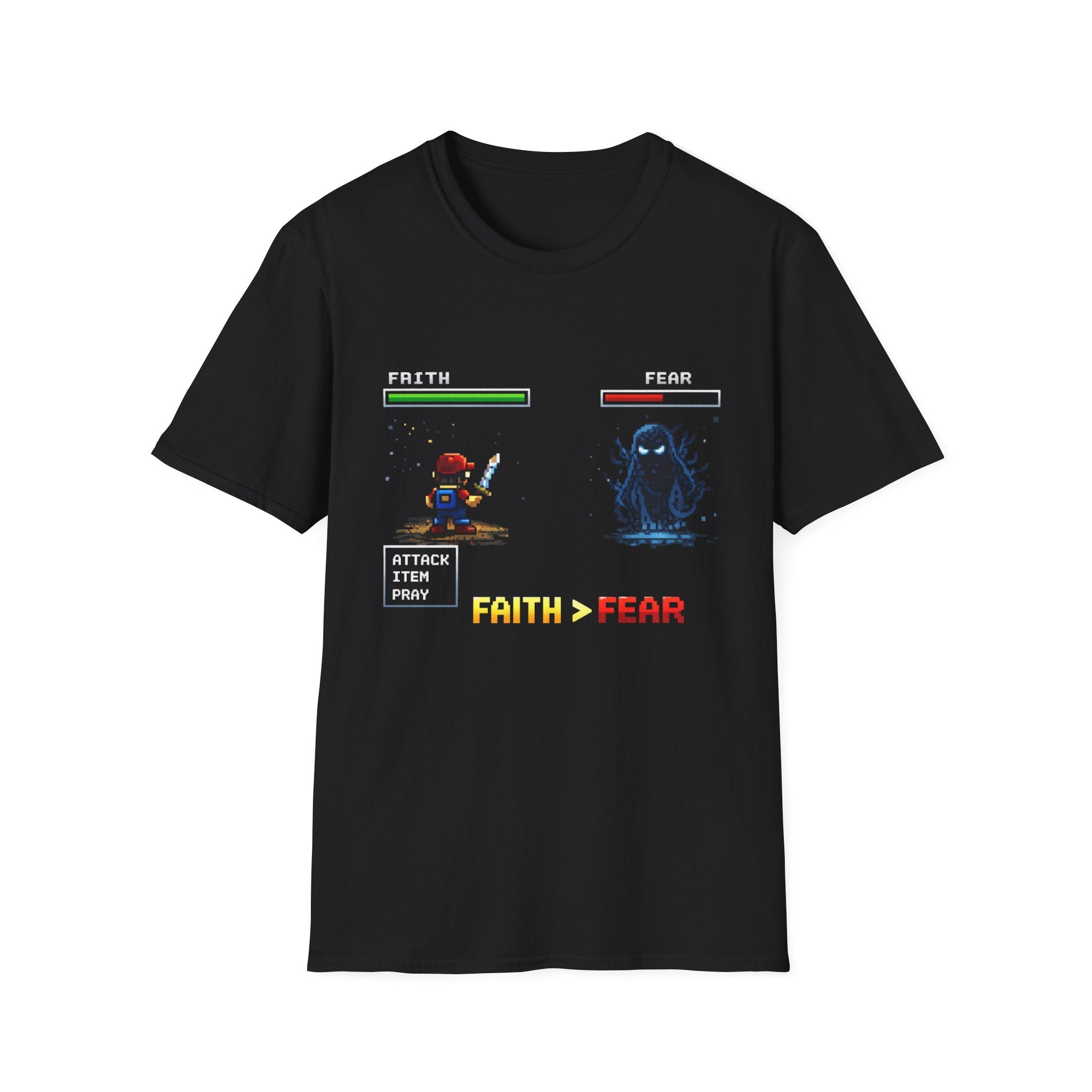 8-Bit Faith > Fear T Shirt