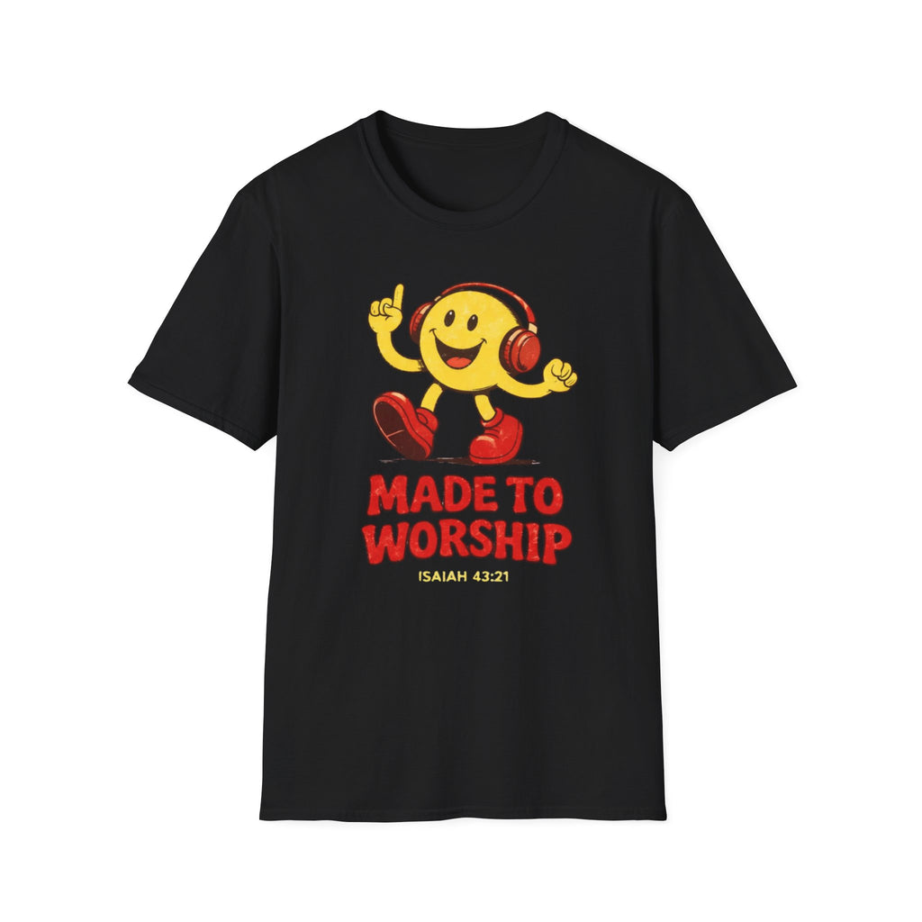 Made to Worship Smiley Red T-Shirt