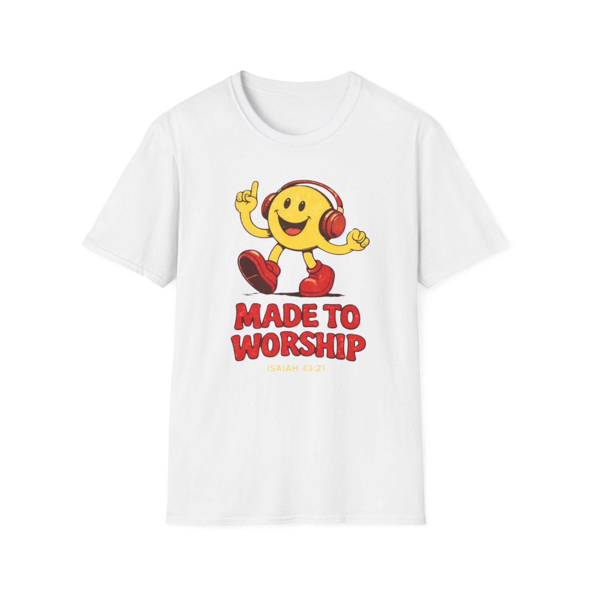 Made to Worship Smiley Red T-Shirt