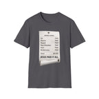 "Jesus Paid It All" Receipt T Shirt