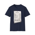 "Jesus Paid It All" Receipt T Shirt