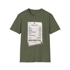 "Jesus Paid It All" Receipt T Shirt
