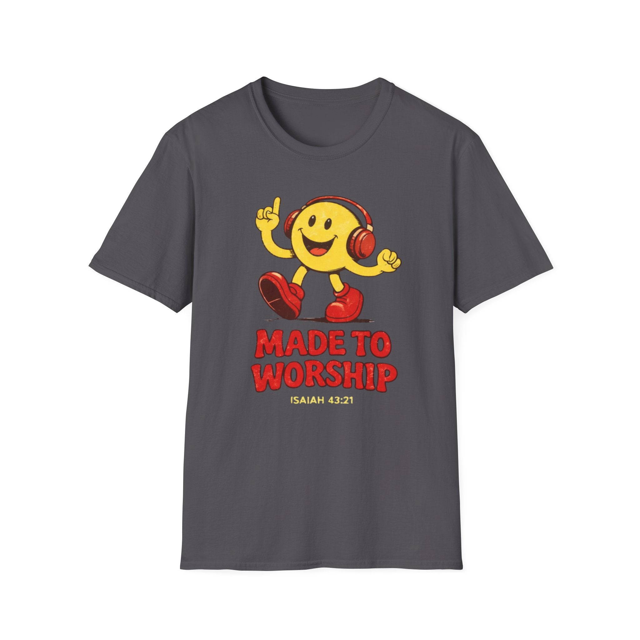Made to Worship Smiley Red T-Shirt