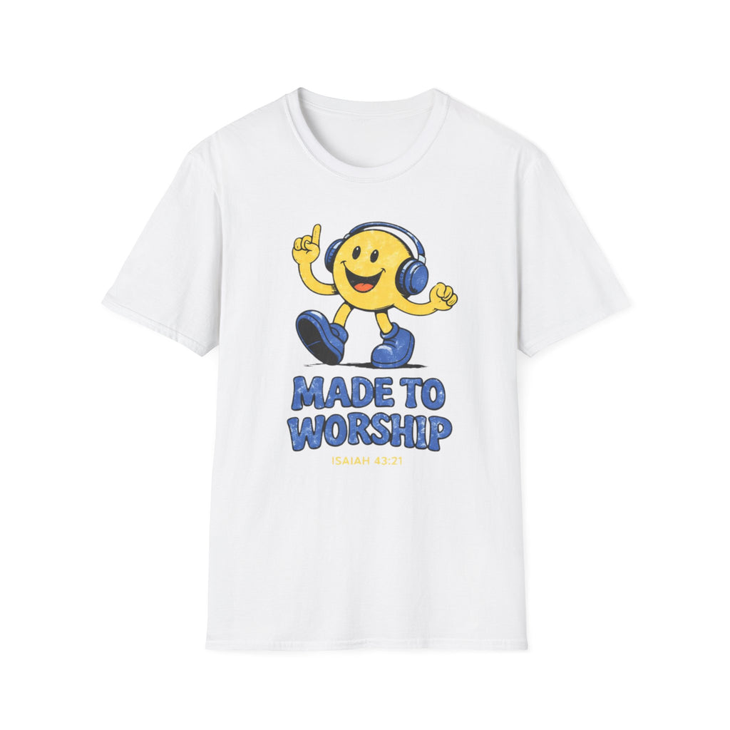 Made to Worship Smiley Blue T-Shirt