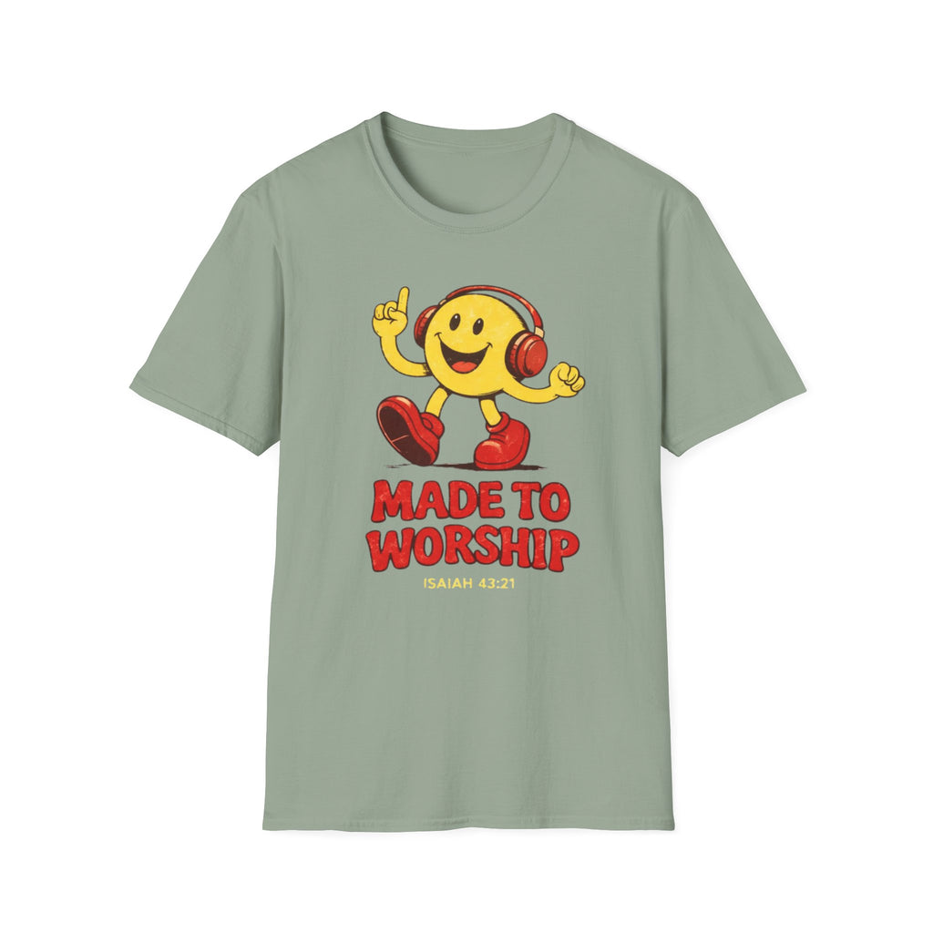Made to Worship Smiley Red T-Shirt