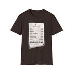 "Jesus Paid It All" Receipt T Shirt