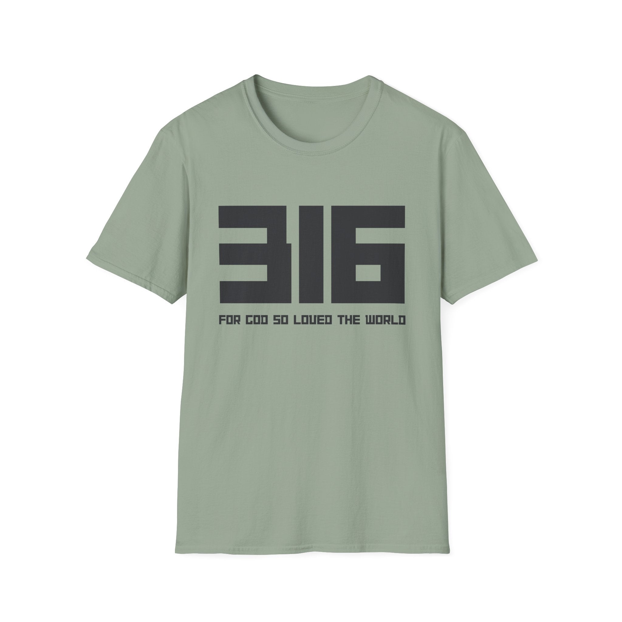 316 Box Letter T‑Shirt