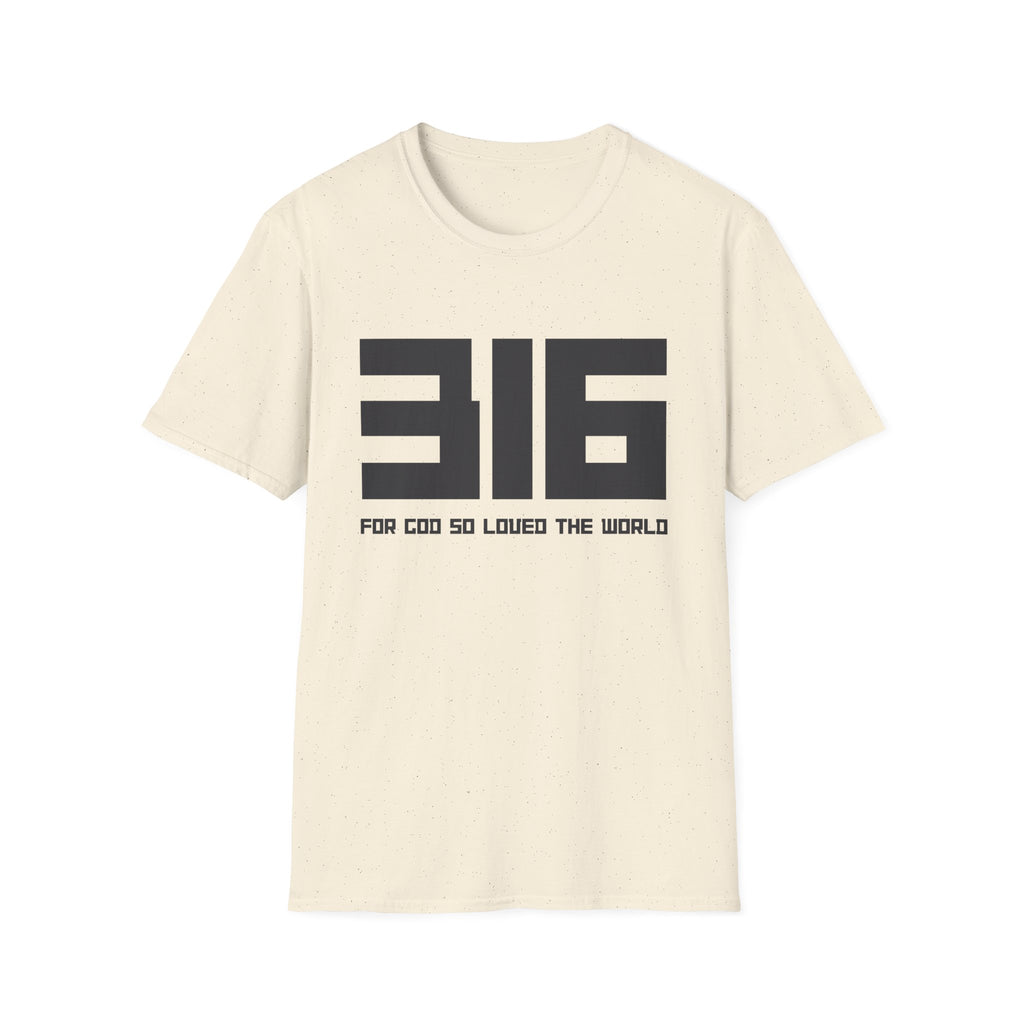 316 Box Letter T‑Shirt