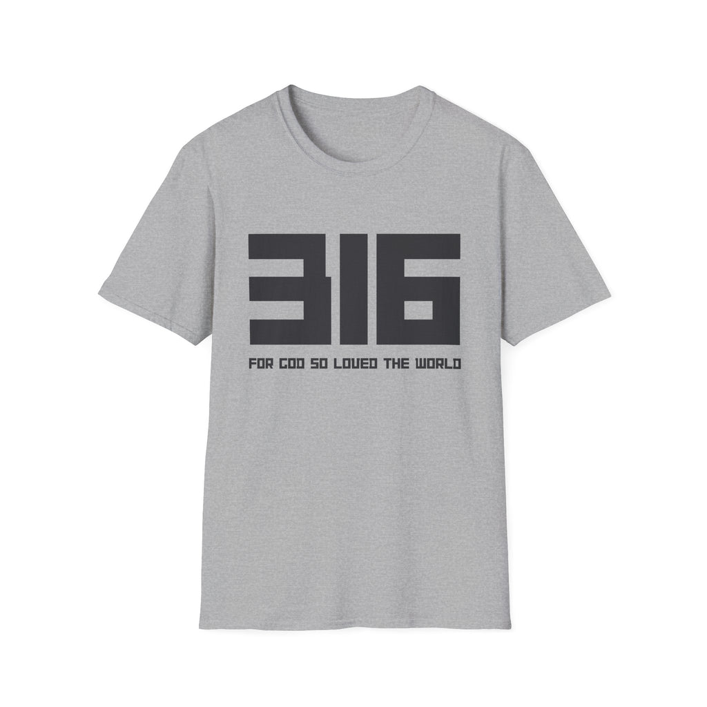 316 Box Letter T‑Shirt