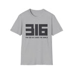 316 Box Letter T‑Shirt