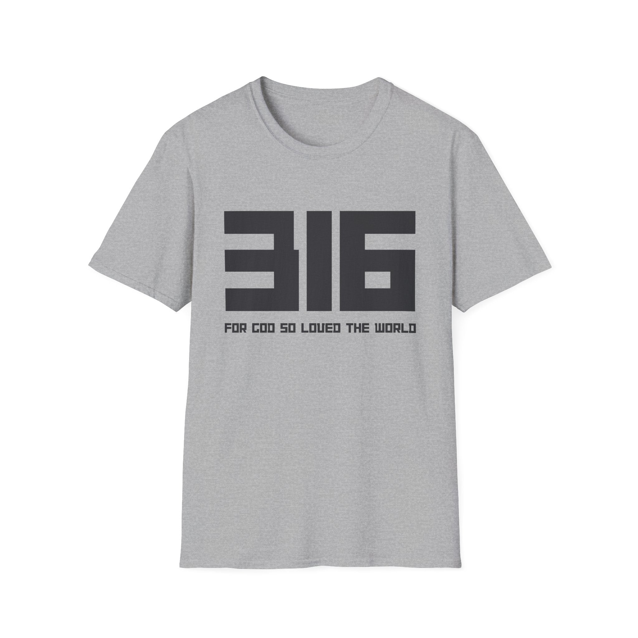 316 Box Letter T‑Shirt
