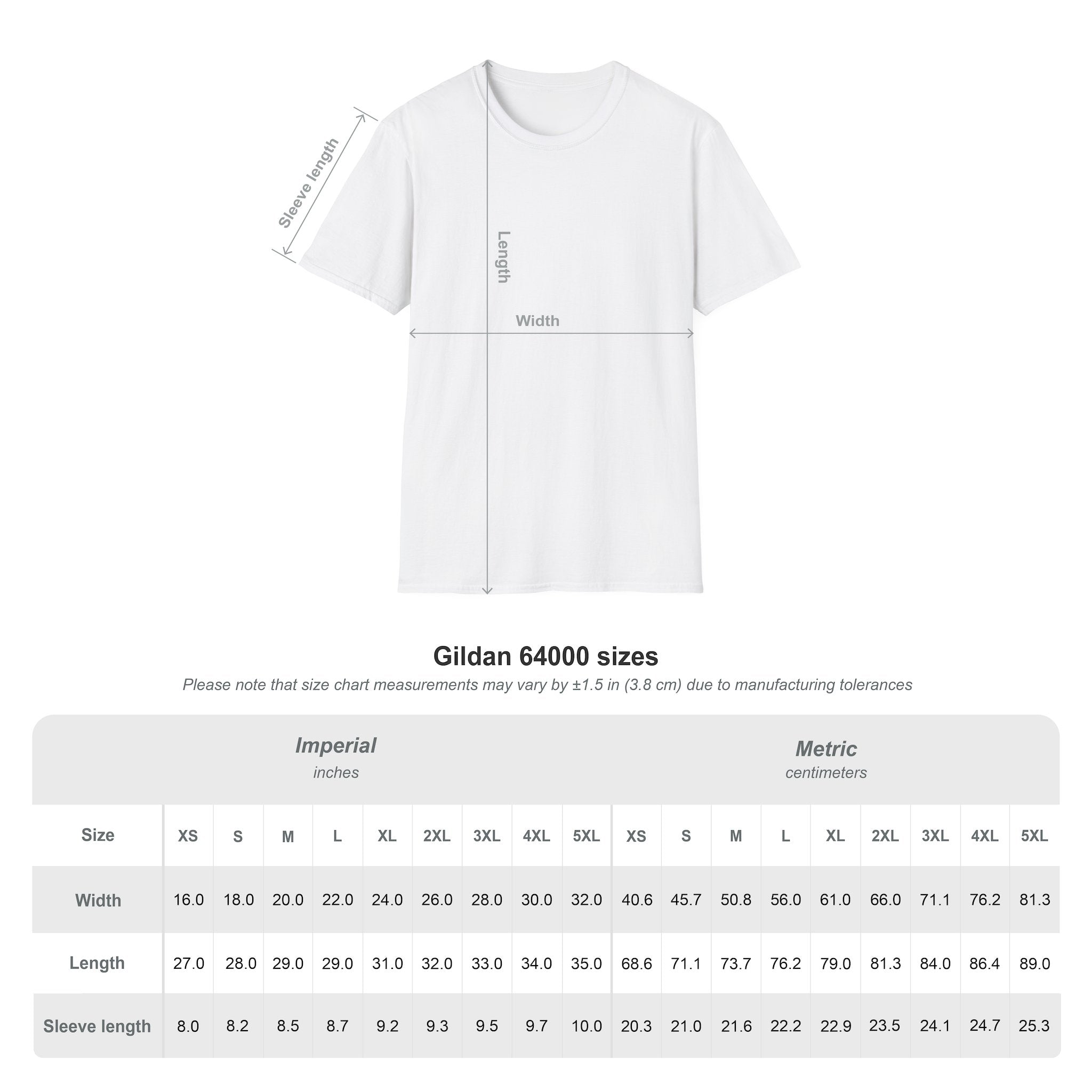 bmp-sizechart-tshirt for Spirituality Theme